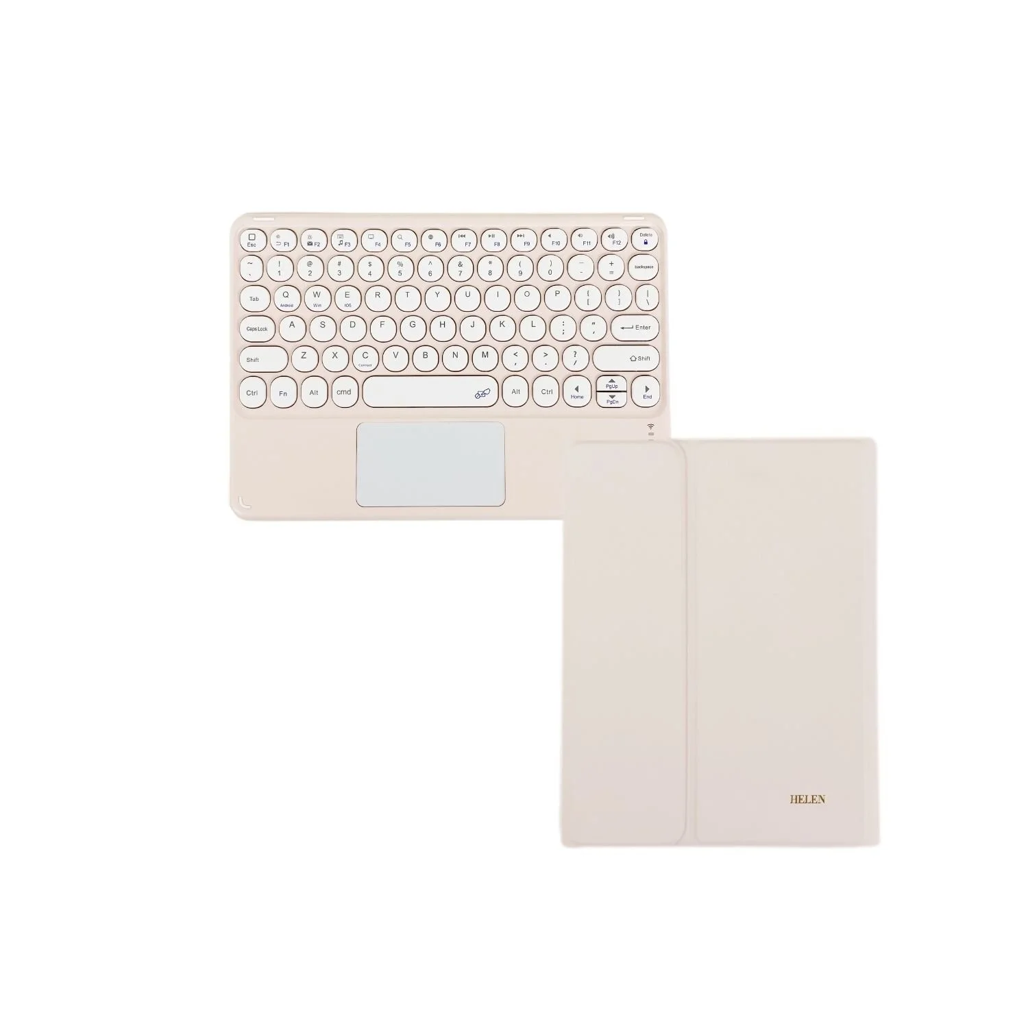 iPad Series - Keyboard Case - Small Font - Pale Pink — Valerie